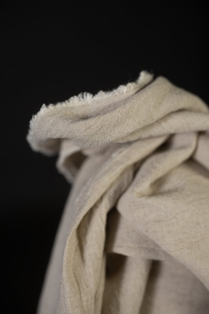 Japanese Brushed Linen/Wool - Ecru