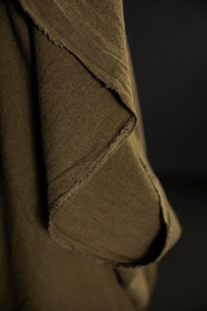 Japanese Brushed Linen/Wool - Burnt Toffee