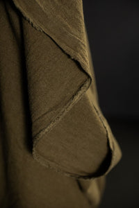 Japanese Brushed Linen/Wool - Burnt Toffee