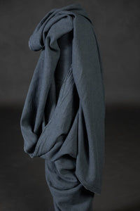 Japanese Brushed Linen/Wool - Denim Blue