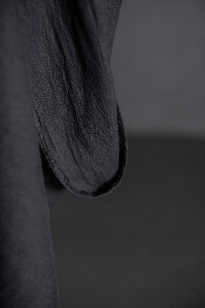 Japanese Brushed Linen/Wool - Black