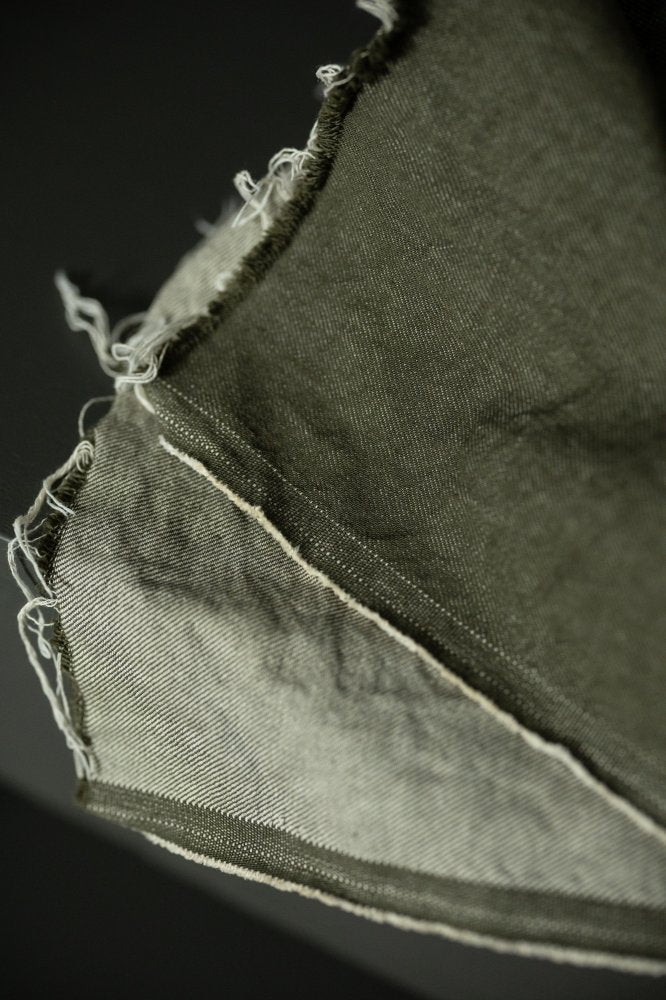 green 10oz cotton denim