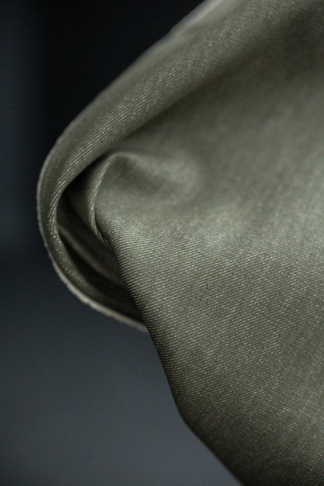 green 10oz cotton denim