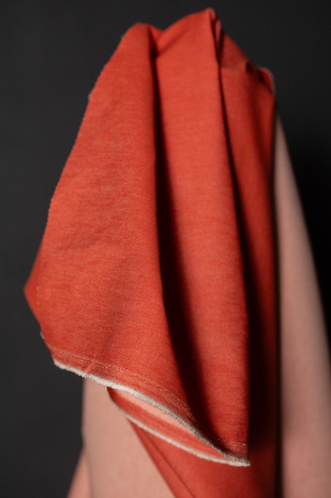 10oz Organic Denim - Poppy Red