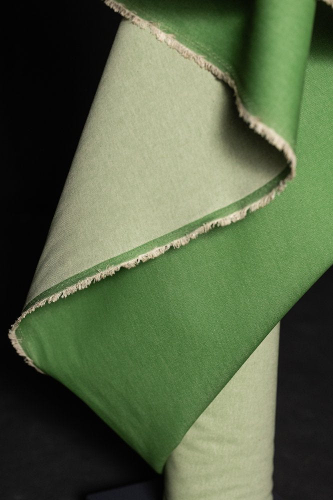 10oz Organic Denim - Tomatillo Green