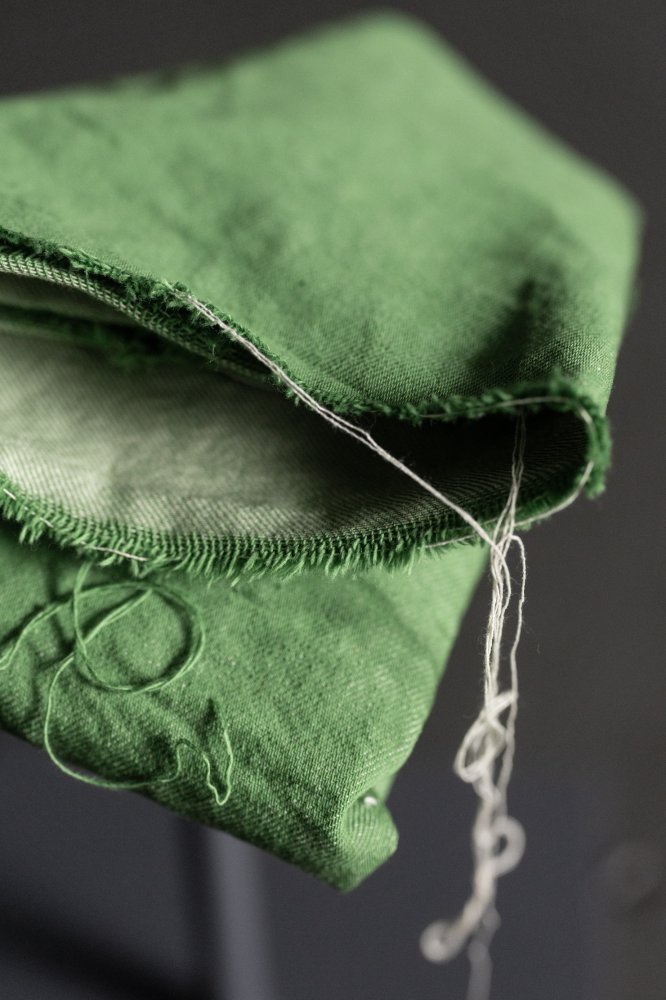 10oz Organic Denim - Tomatillo Green