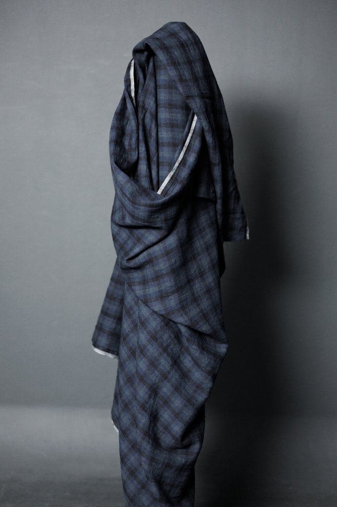 European Laundered Linen Check - All The Blues
