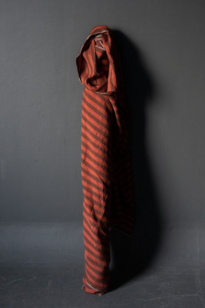 European Laundered Linen Stripe - Biscotti