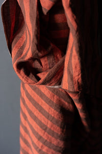 European Laundered Linen Stripe - Biscotti