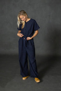 Linen/Recycled Linen/Organic Cotton *discounted - Dark Navy