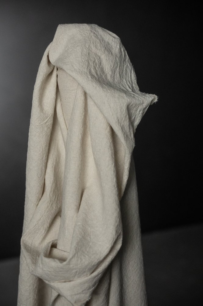 Linen/Organic Cotton/Recycled Linen - Natural Crinkle
