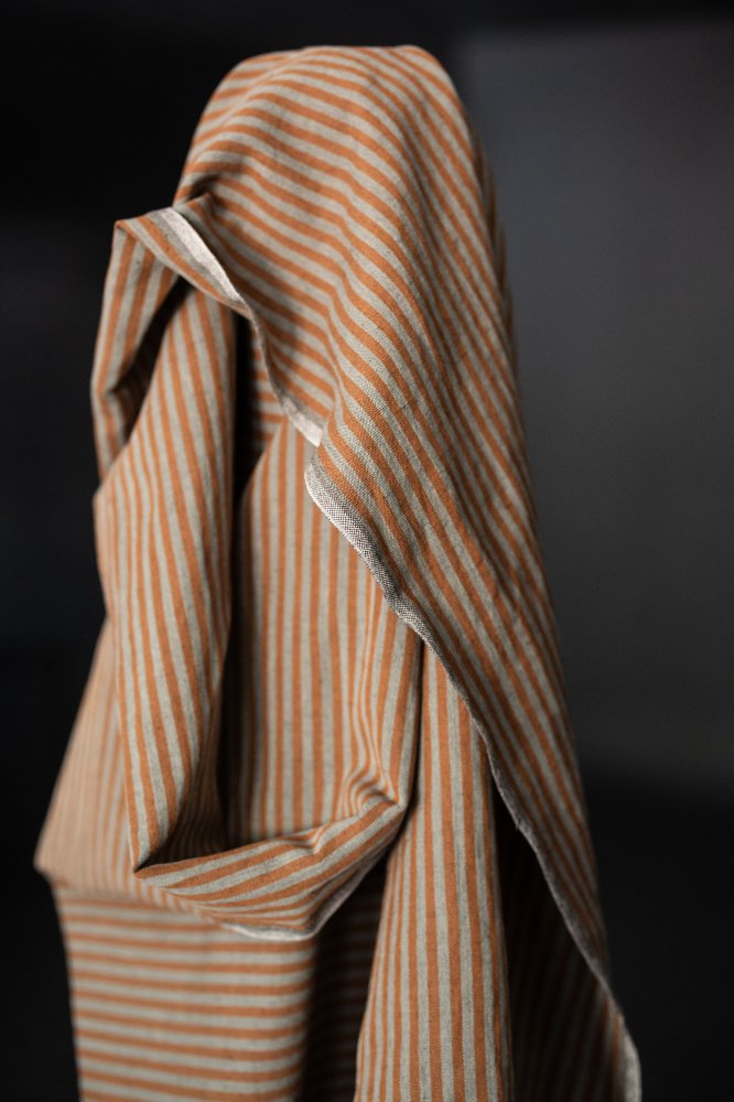 Remnant (European Laundered Linen/Cotton Dalloway Stripe)