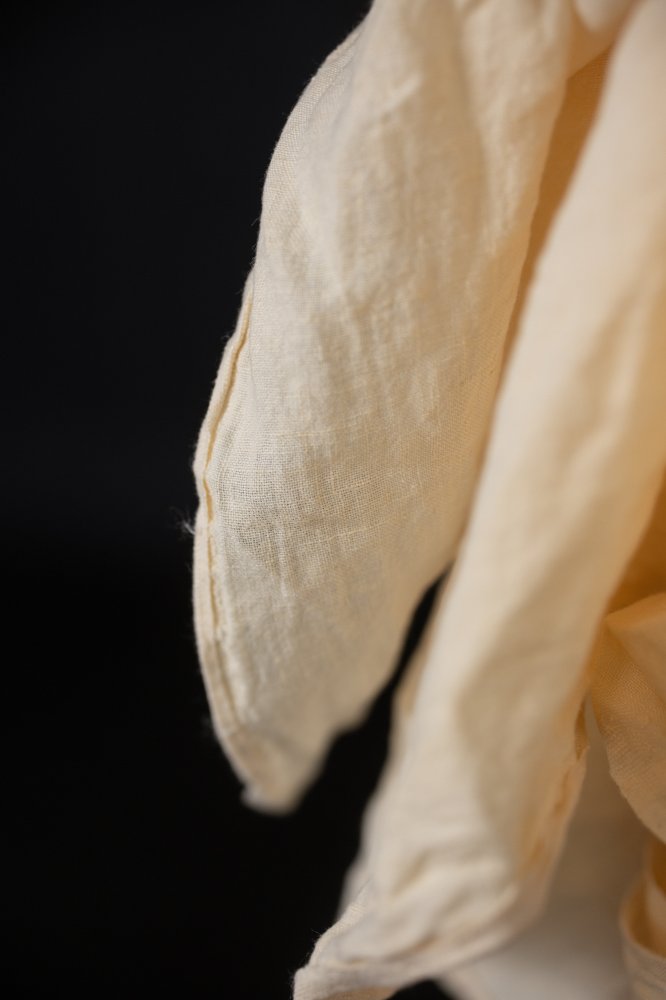 off white extra wide laundered linen fabric