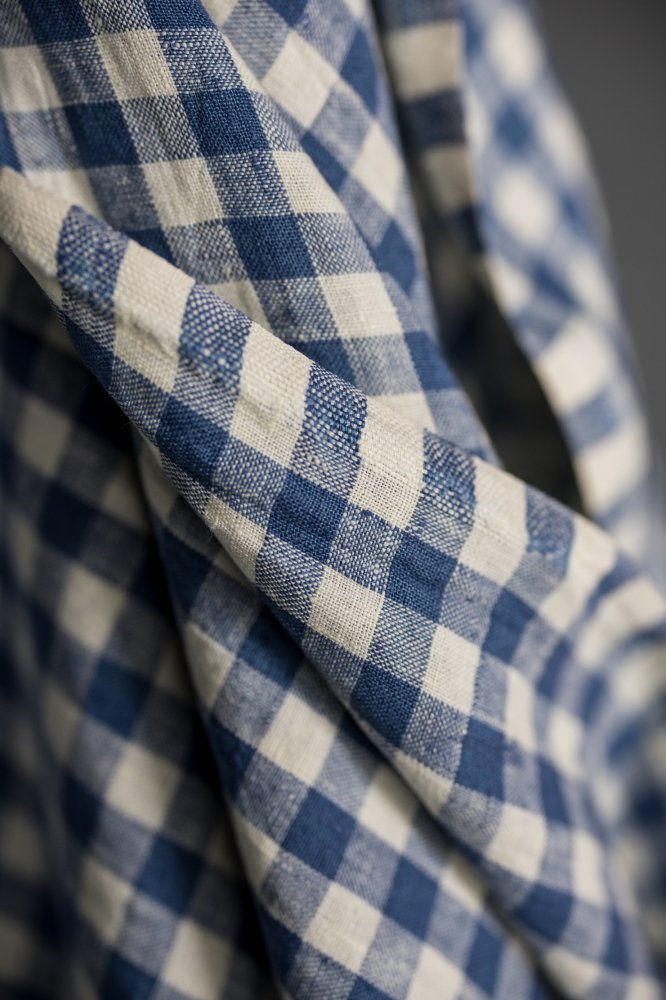European Laundered Linen Gingham - Faro