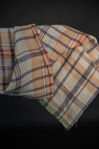 European Laundered Linen Check - Feverfew