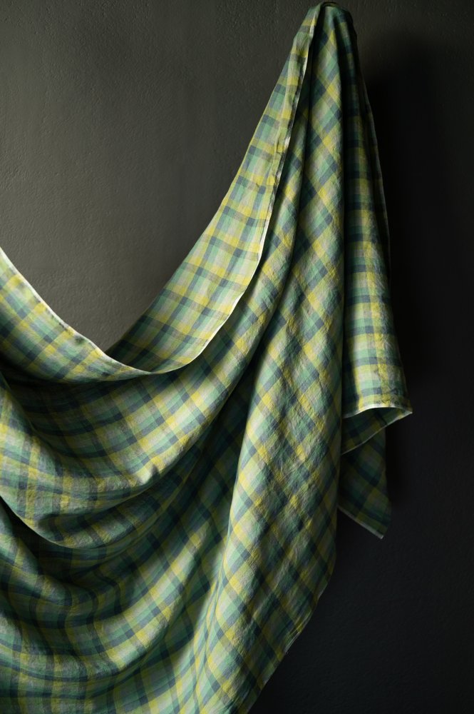 European Laundered Linen Gingham - Following