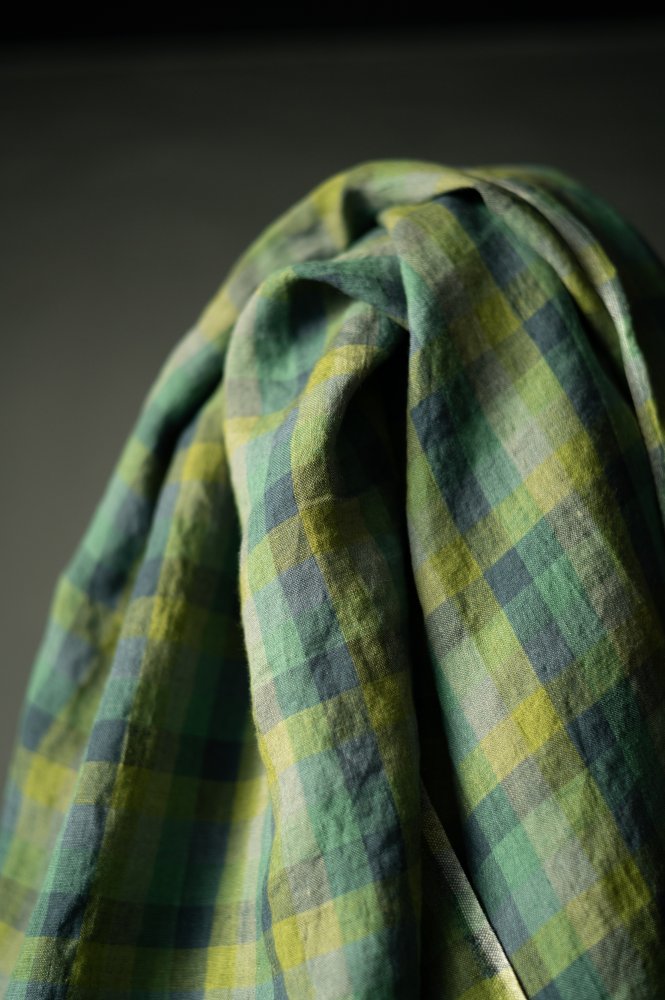European Laundered Linen Gingham - Following