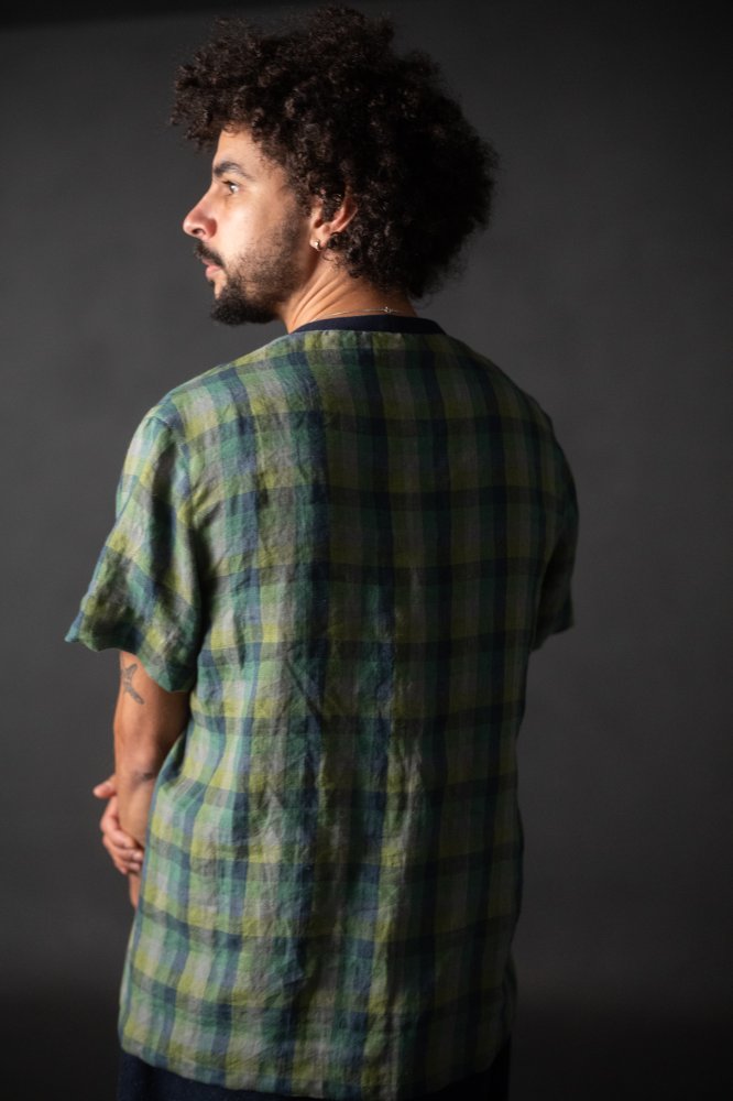 European Laundered Linen Gingham - Following