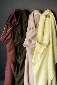 European Laundered Linen - French Clay 185 Linen