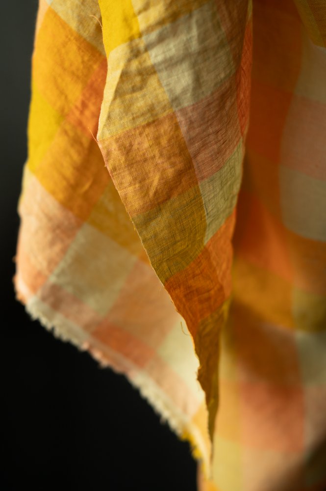 European Laundered Linen Check - Island Life