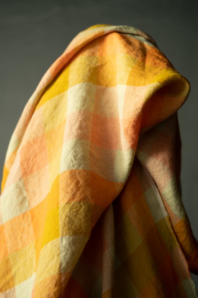 European Laundered Linen Check - Island Life