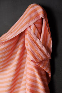 European Laundered Linen - Mallow Stripe