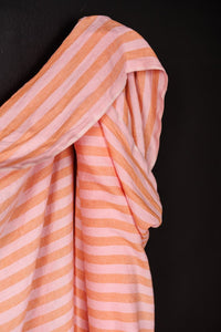 European Laundered Linen - Mallow Stripe