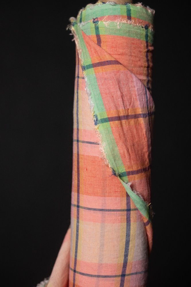 European Laundered Linen Check - Mon Fleur
