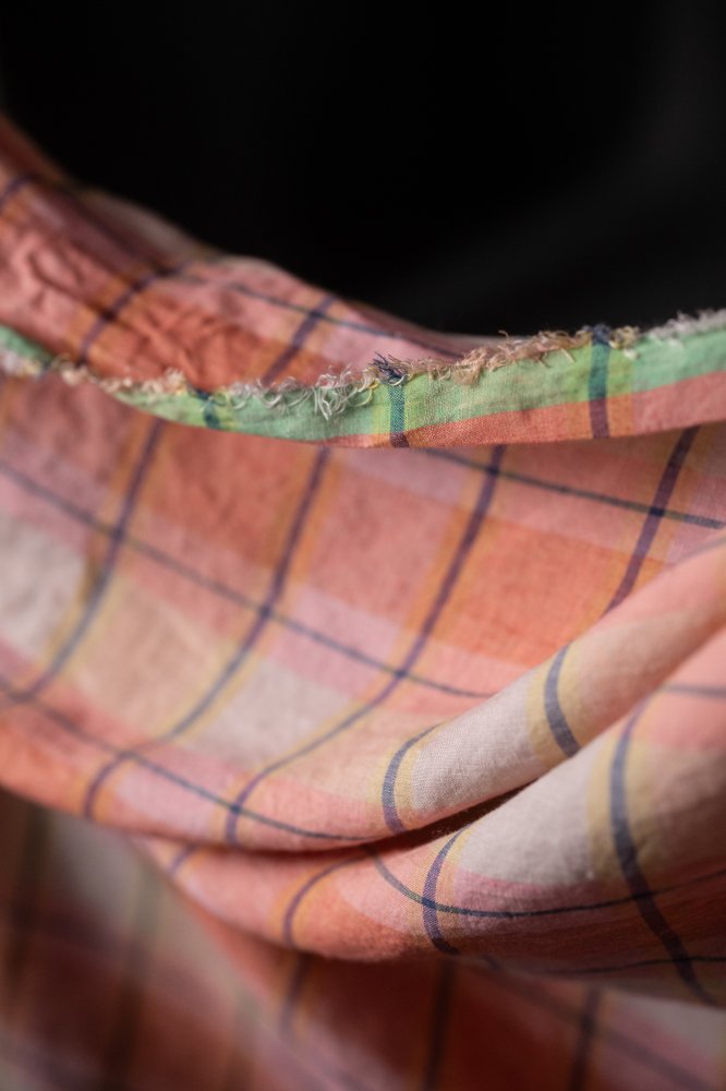 European Laundered Linen Check - Mon Fleur