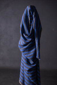 European Laundered Linen Stripe - Moonlit