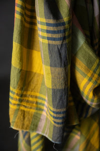 European Laundered Linen Check - Pablo Green