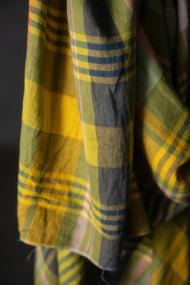 European Laundered Linen Check - Pablo Green