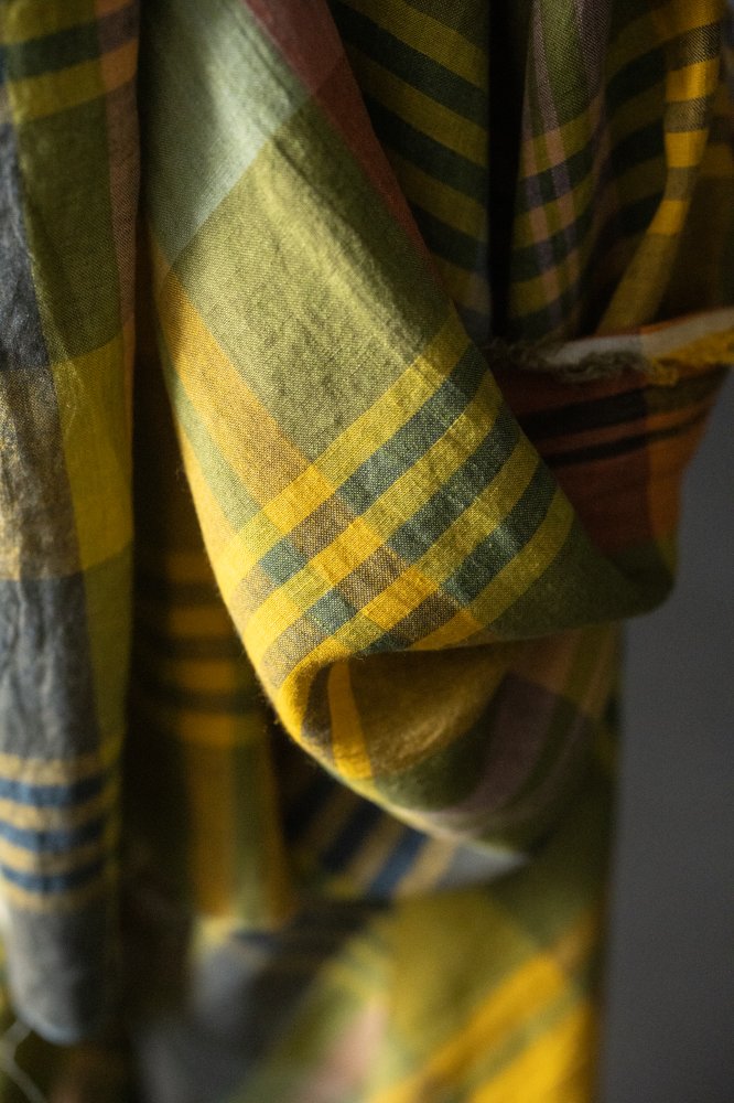 European Laundered Linen Check - Pablo Green
