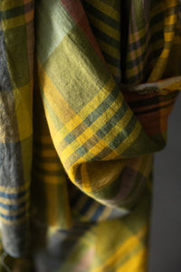 European Laundered Linen Check - Pablo Green