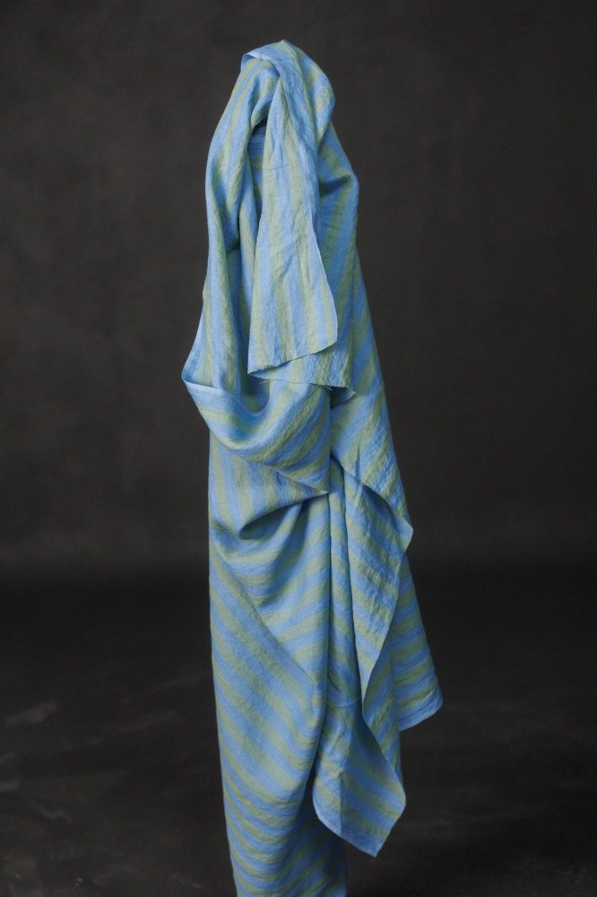 European Laundered Linen Stripe - Pastel