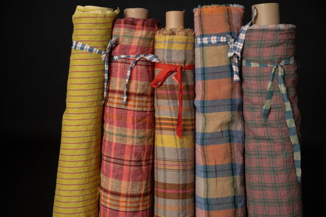 European Laundered Linen Stripe - Patisserie