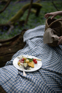 European Laundered Linen Check - Savanna