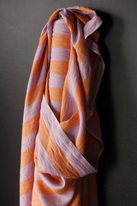 European Laundered Linen - Sugar Cookie Stripe