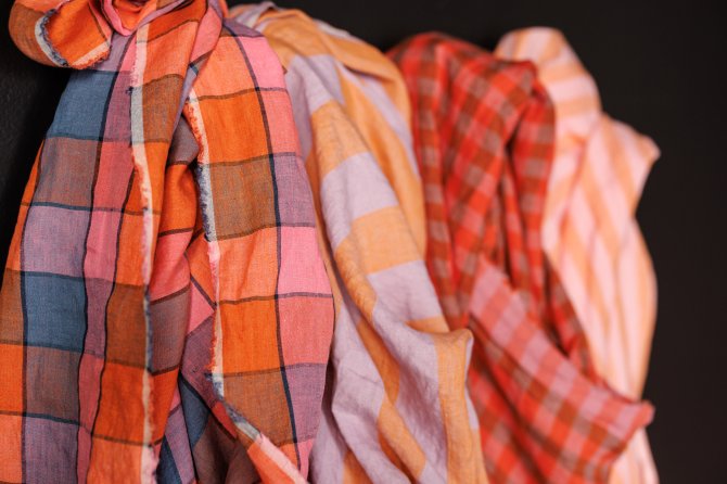 European Laundered Linen - Sugar Cookie Stripe