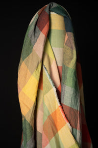 European Laundered Linen Check - Sugar Dreams