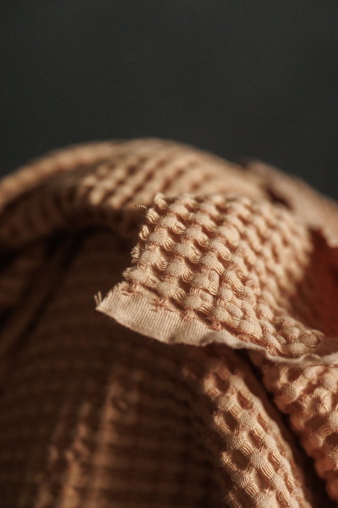 European Linen Waffle - Bisque