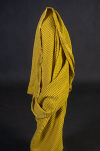 European Linen Waffle - Yuzu