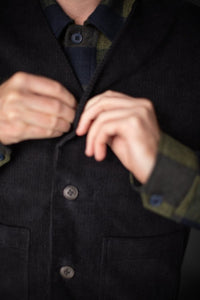 11 Wale Cotton Corduroy - Black
