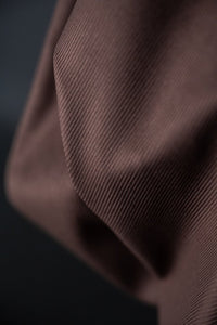 Rich brown 11 wale cotton corduroy fabric