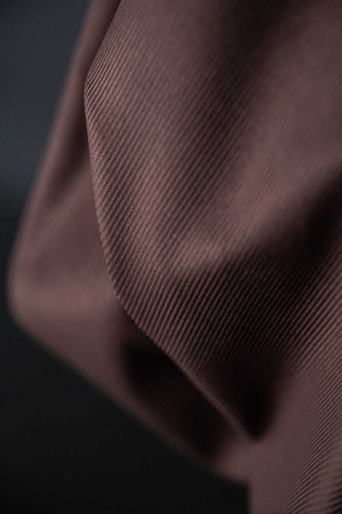 Rich brown 11 wale cotton corduroy fabric