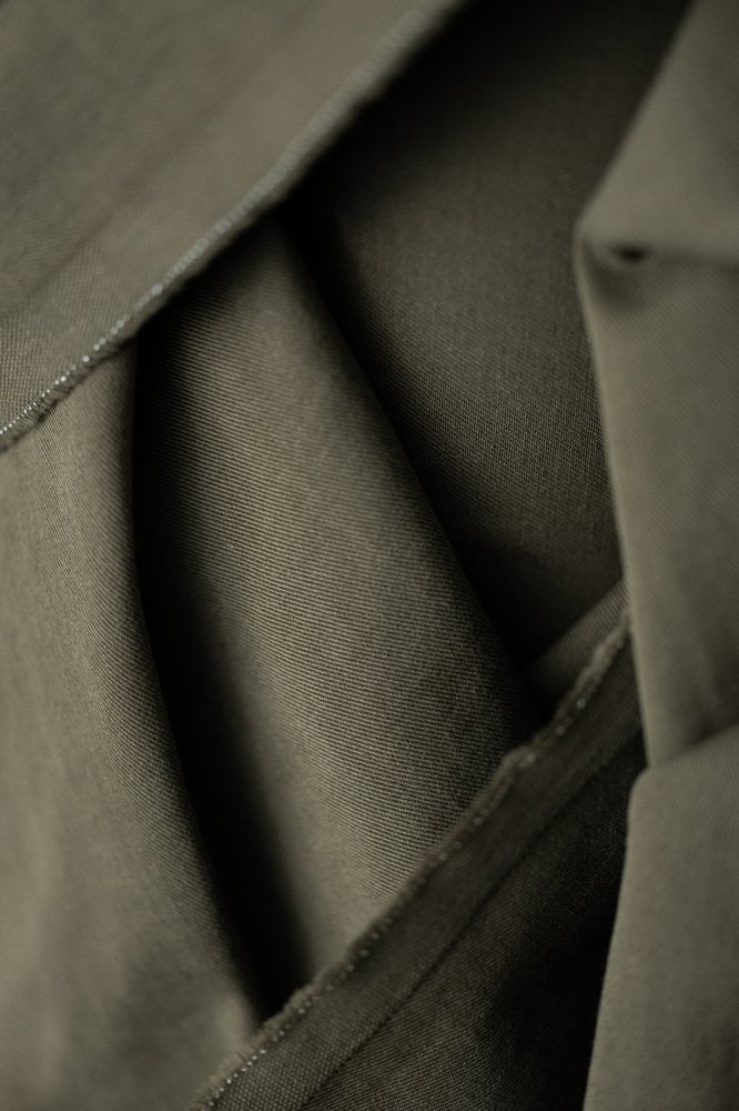 8oz Organic Sanded Twill - Canopy