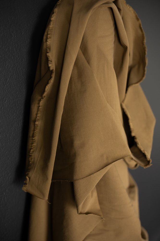 8oz Organic Sanded Twill - Monty Tan