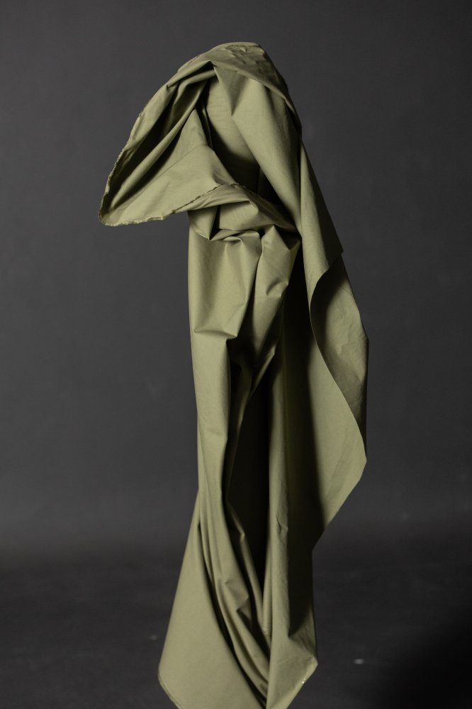 dusty olive green utility cotton fabric