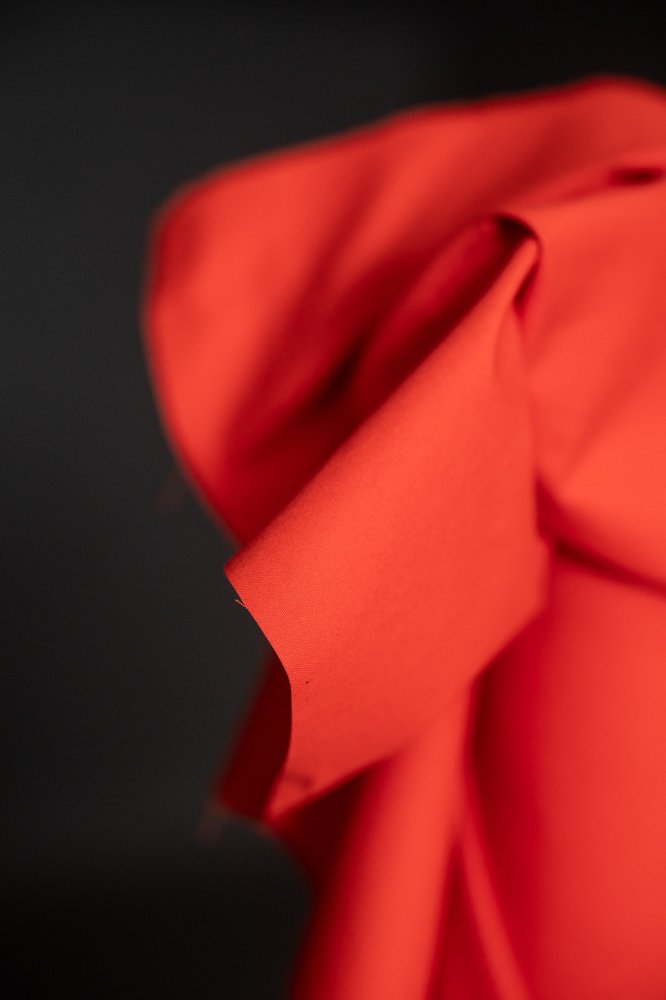 red cotton fabric