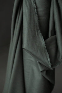 dark green brushed cotton